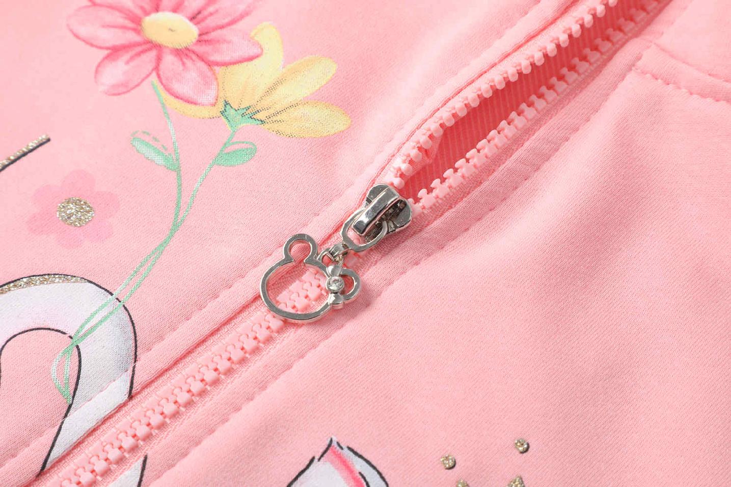 Dívčí mikina Kugo BM2407 meruňková